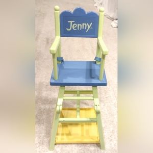 RARE Vintage Jenny Doll Highchair / Desk